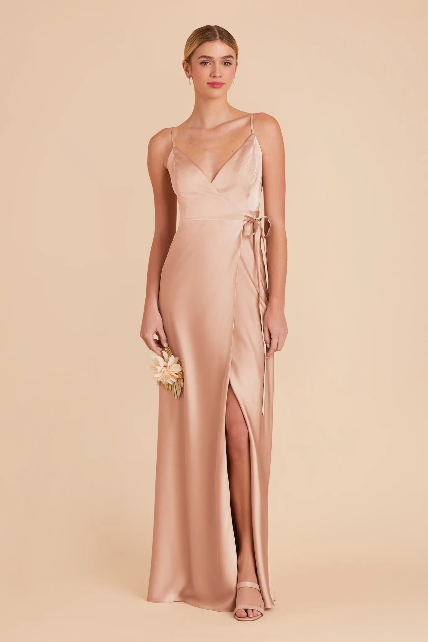 Cindy Matte Satin Dress - Rose Gold sold by Birdy Grey product image thumbnail 3