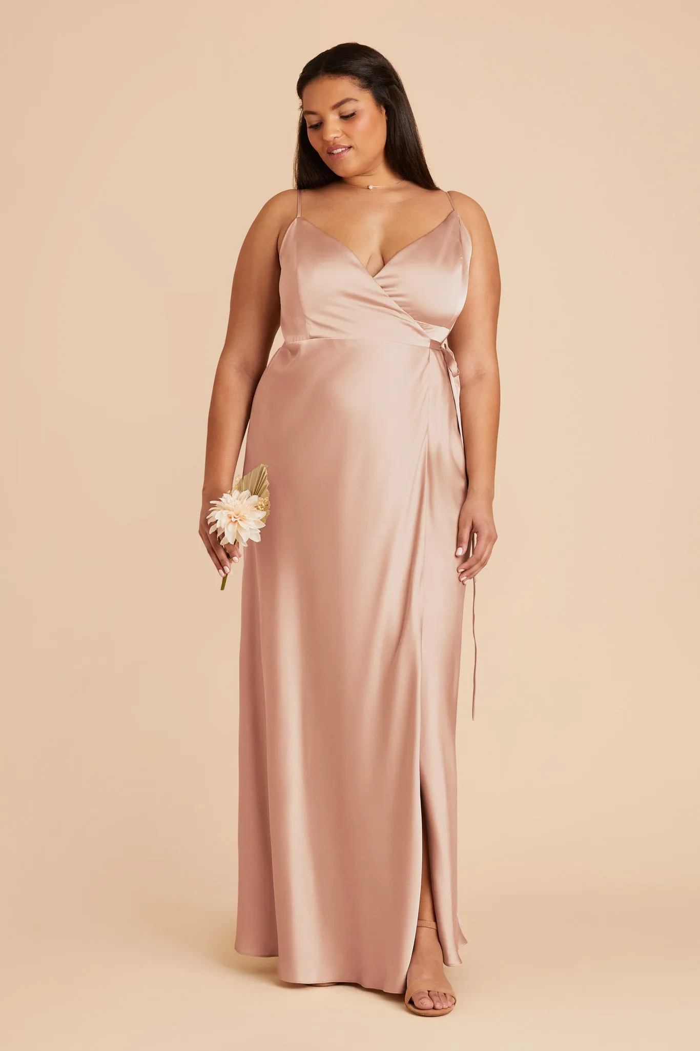 Cindy Matte Satin Dress - Rose Gold sold by Birdy Grey product image thumbnail 2