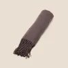 Shawl With Fringe - Dark Grey sold by Birdy Grey