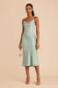 Lisa Matte Satin Midi Dress - Sage sold by Birdy Grey