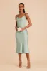 Lisa Matte Satin Midi Dress - Sage sold by Birdy Grey