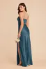 Jessica Matte Satin Dress - Dark Teal sold by Birdy Grey