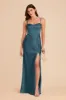 Jessica Matte Satin Dress - Dark Teal sold by Birdy Grey