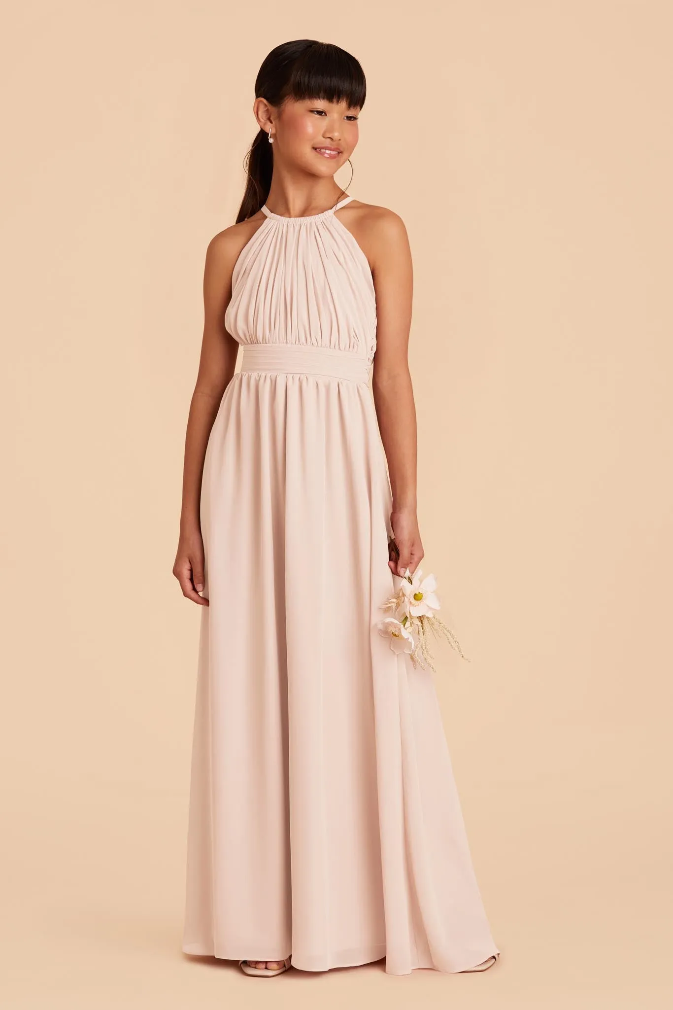 Sienna Junior Dress - Pale Blush sold by Birdy Grey