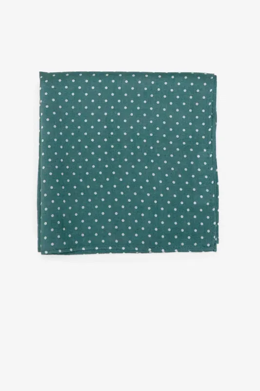 Didi Pocket Square - Sea Glass Dot sold by Birdy Grey