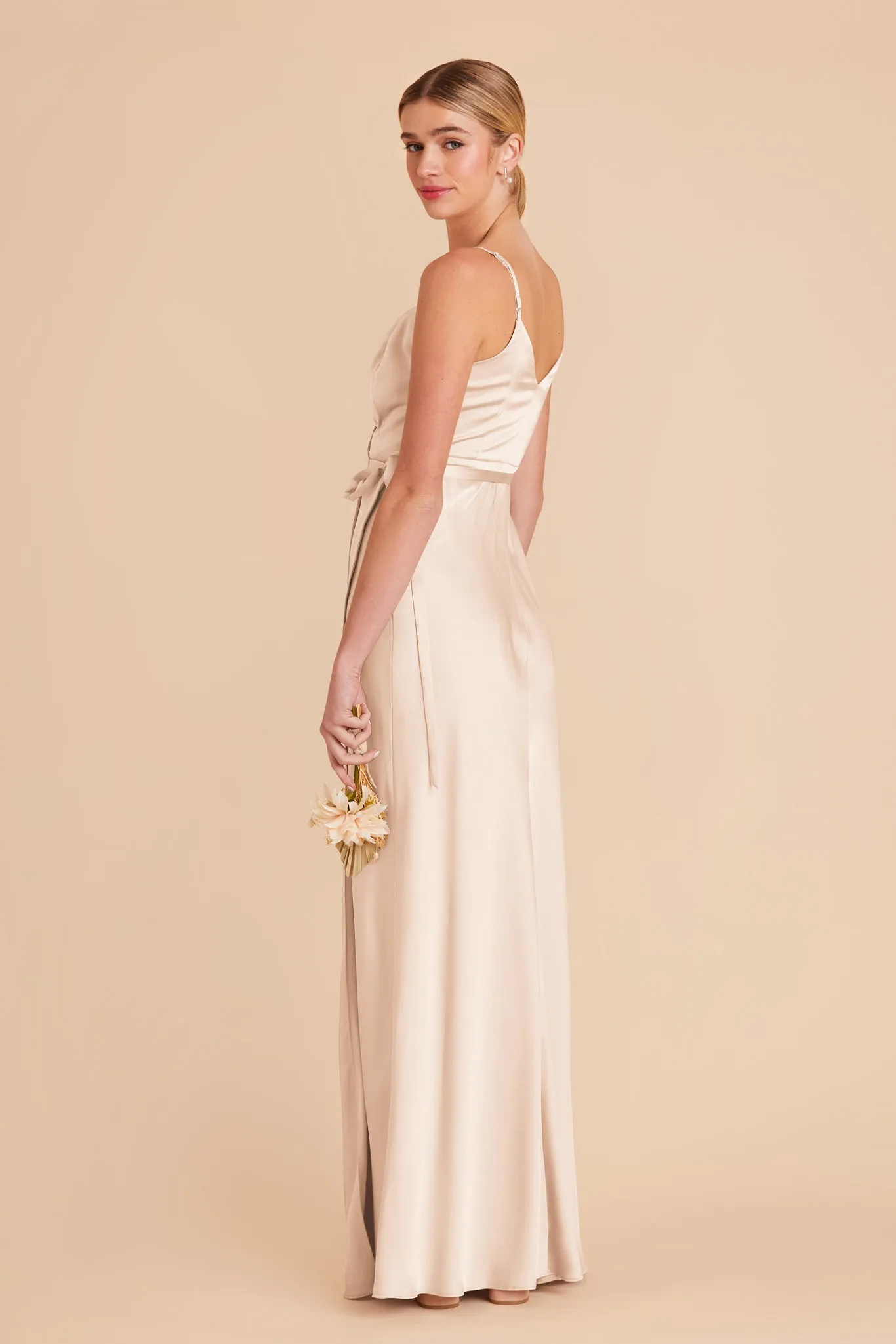 Cindy Matte Satin Dress - Champagne sold by Birdy Grey product image thumbnail 4