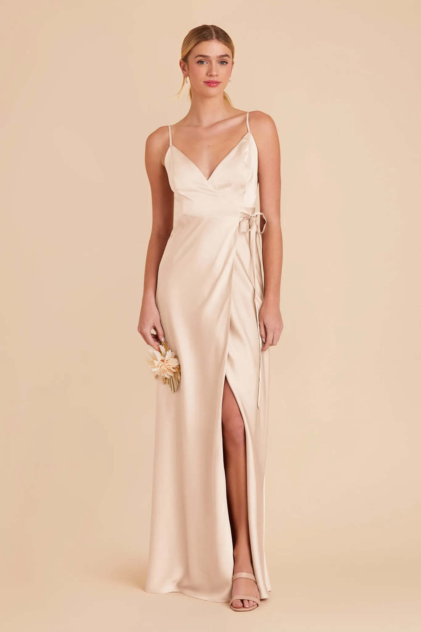 Cindy Matte Satin Dress - Champagne sold by Birdy Grey product image thumbnail 3