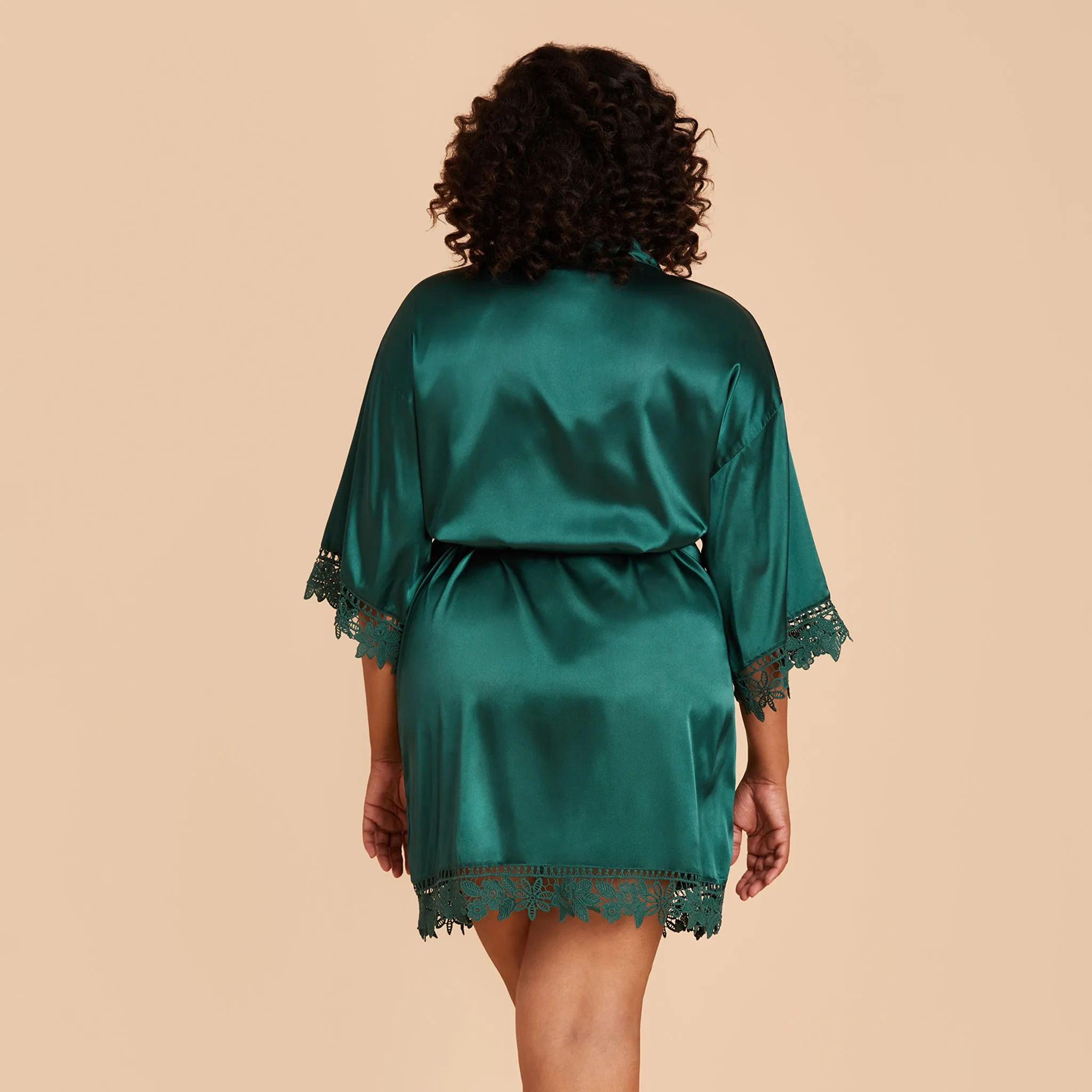 Claudine Lace Robe - Emerald sold by Birdy Grey product image thumbnail 5