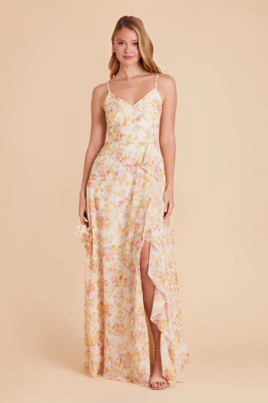Theresa Chiffon Dress - Pressed Floral sold by Birdy Grey