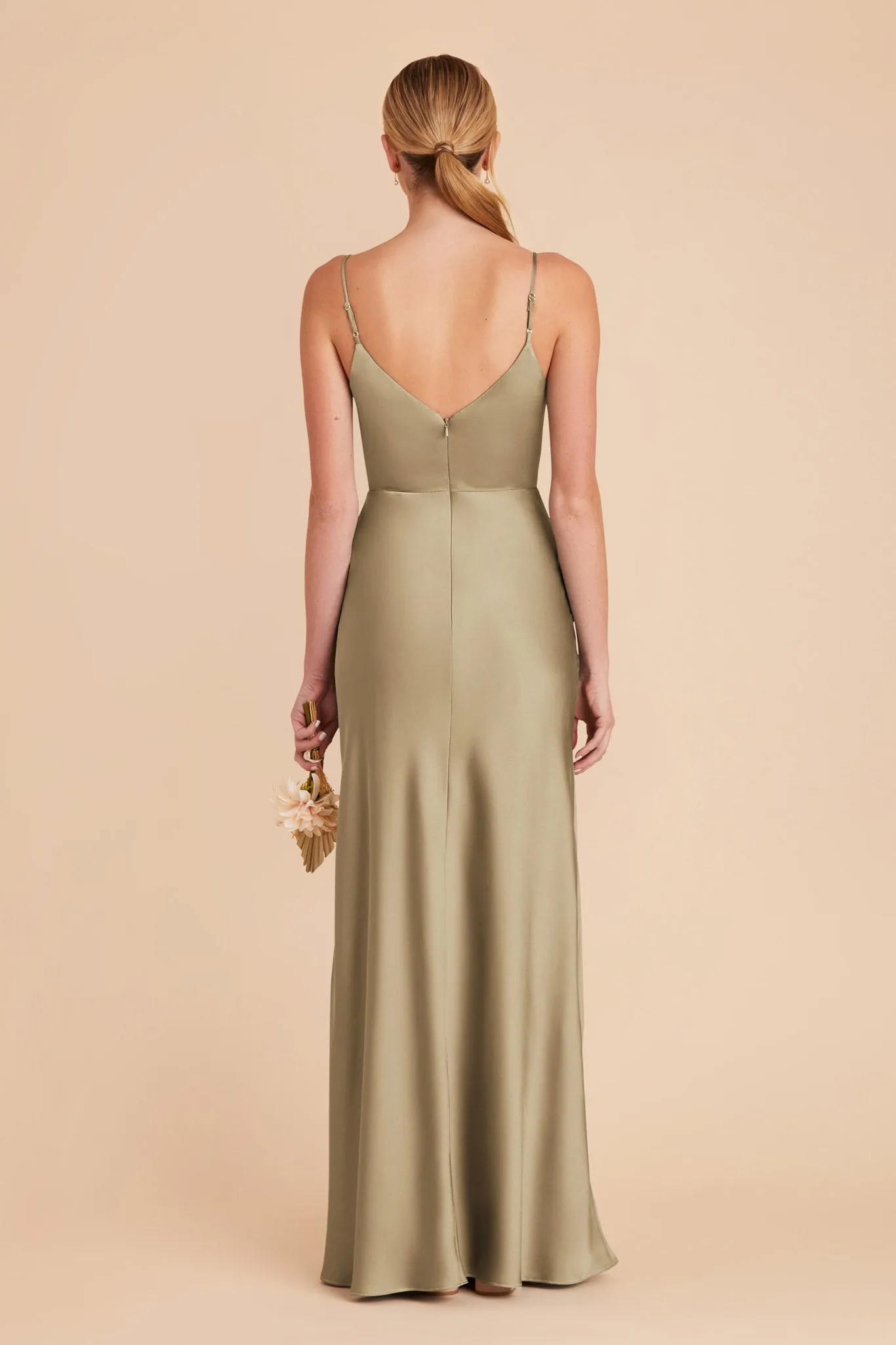 Jay Matte Satin Dress - Moss Green sold by Birdy Grey product image thumbnail 5