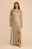 Jay Matte Satin Dress - Moss Green sold by Birdy Grey