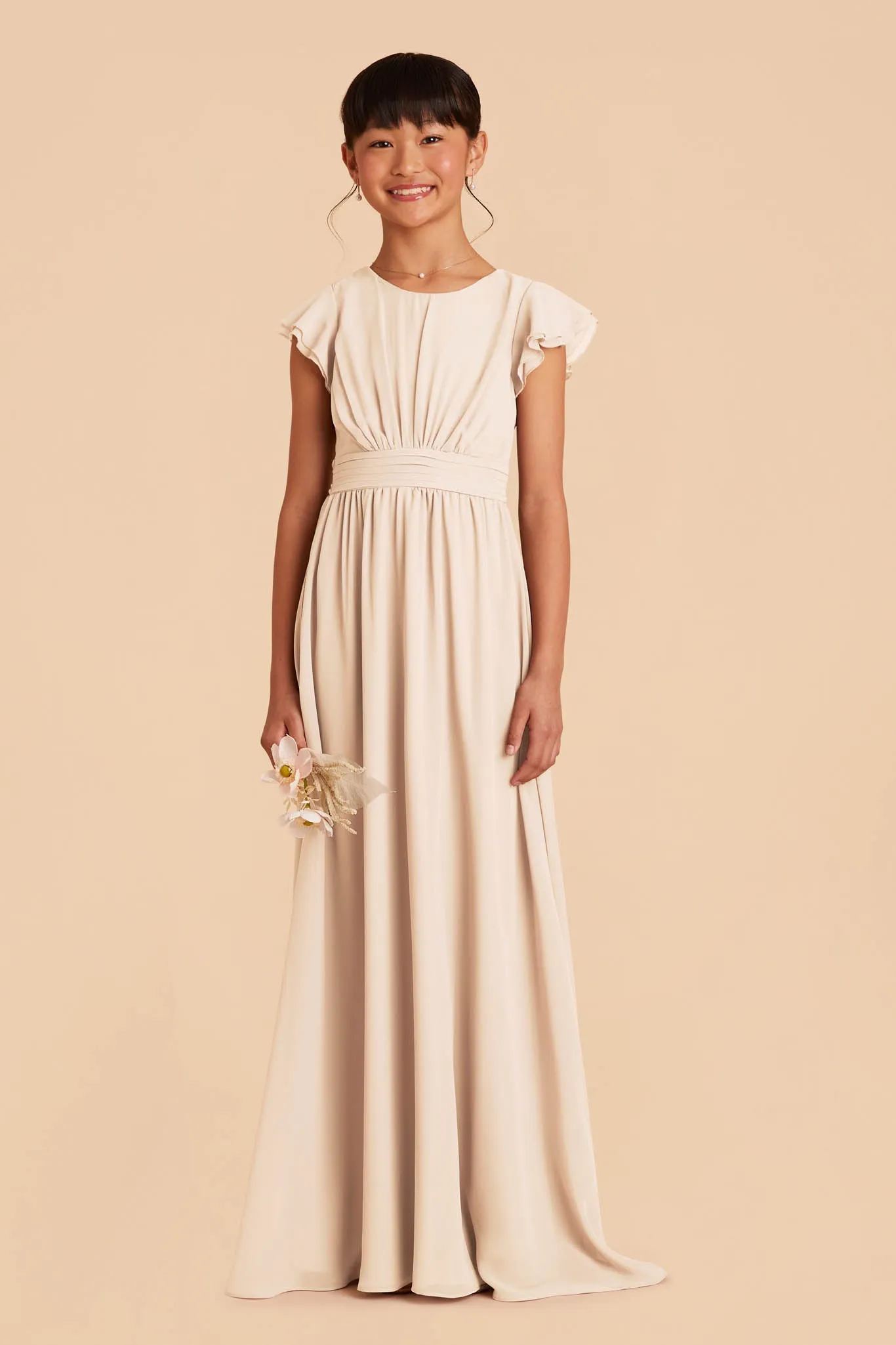 Celine Junior Dress - Champagne sold by Birdy Grey product image thumbnail 3