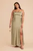 Mai Matte Satin Dress - Moss Green sold by Birdy Grey