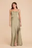 Mai Matte Satin Dress - Moss Green sold by Birdy Grey