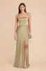 Mai Matte Satin Dress - Moss Green sold by Birdy Grey