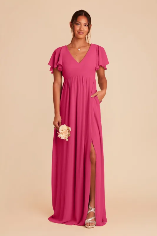 Hannah Empire Dress - Fuchsia sold by Birdy Grey