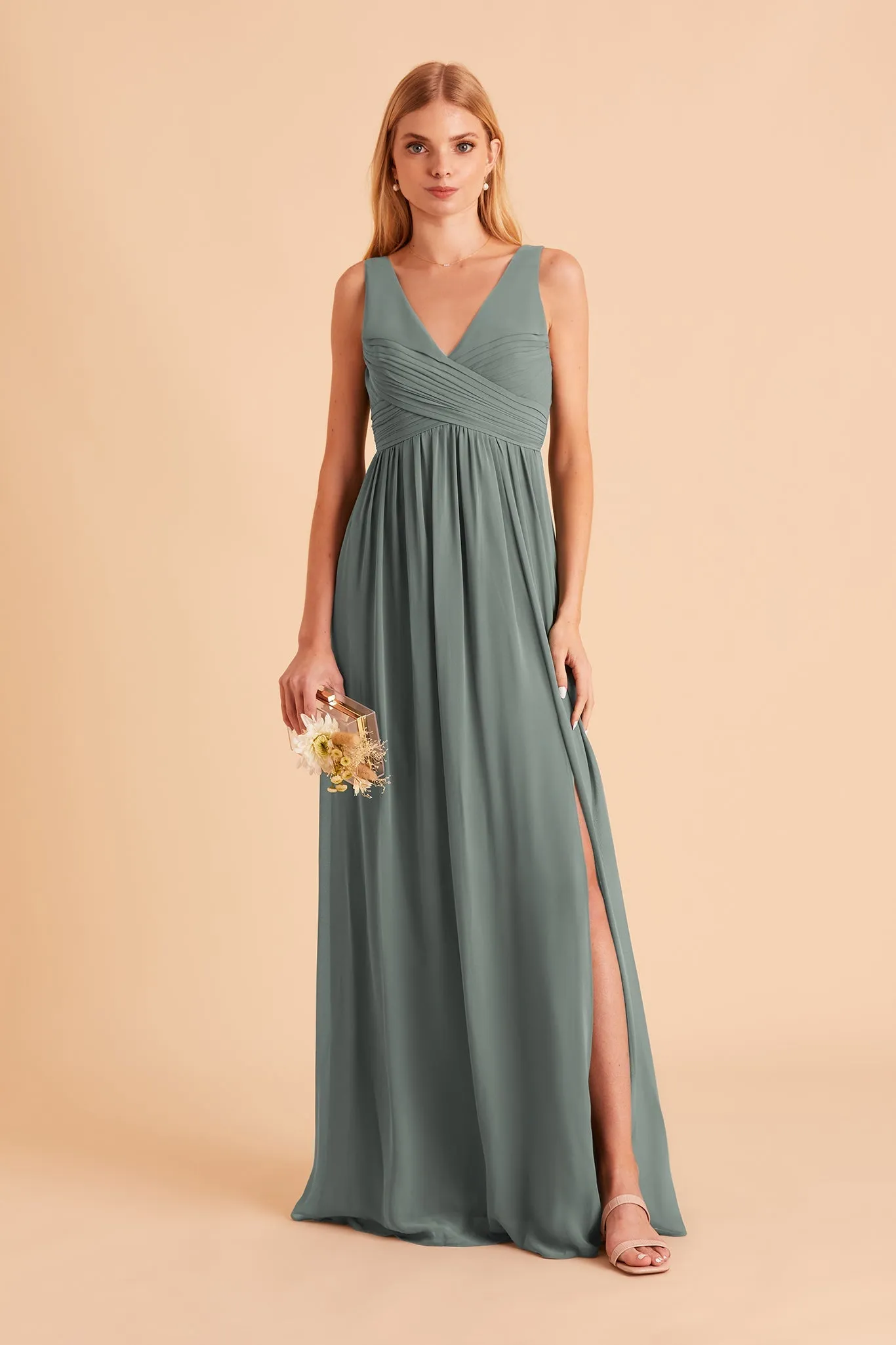 Laurie Empire Dress - Sea Glass sold by Birdy Grey product image thumbnail 3