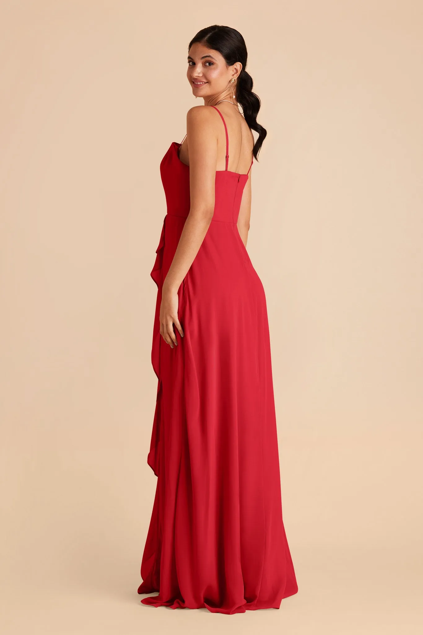 Winnie Convertible Chiffon Dress - Ruby Red sold by Birdy Grey product image thumbnail 5