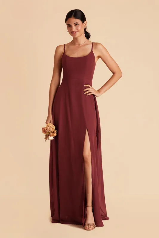 Amy Chiffon Dress - Rosewood sold by Birdy Grey