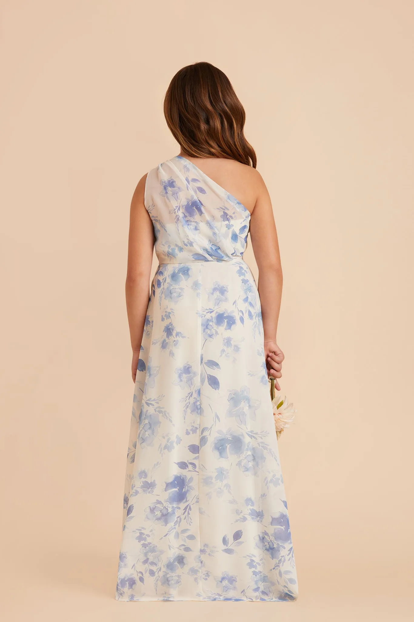 Kiara Junior Chiffon Dress - Blue Rococo Floral sold by Birdy Grey product image thumbnail 5