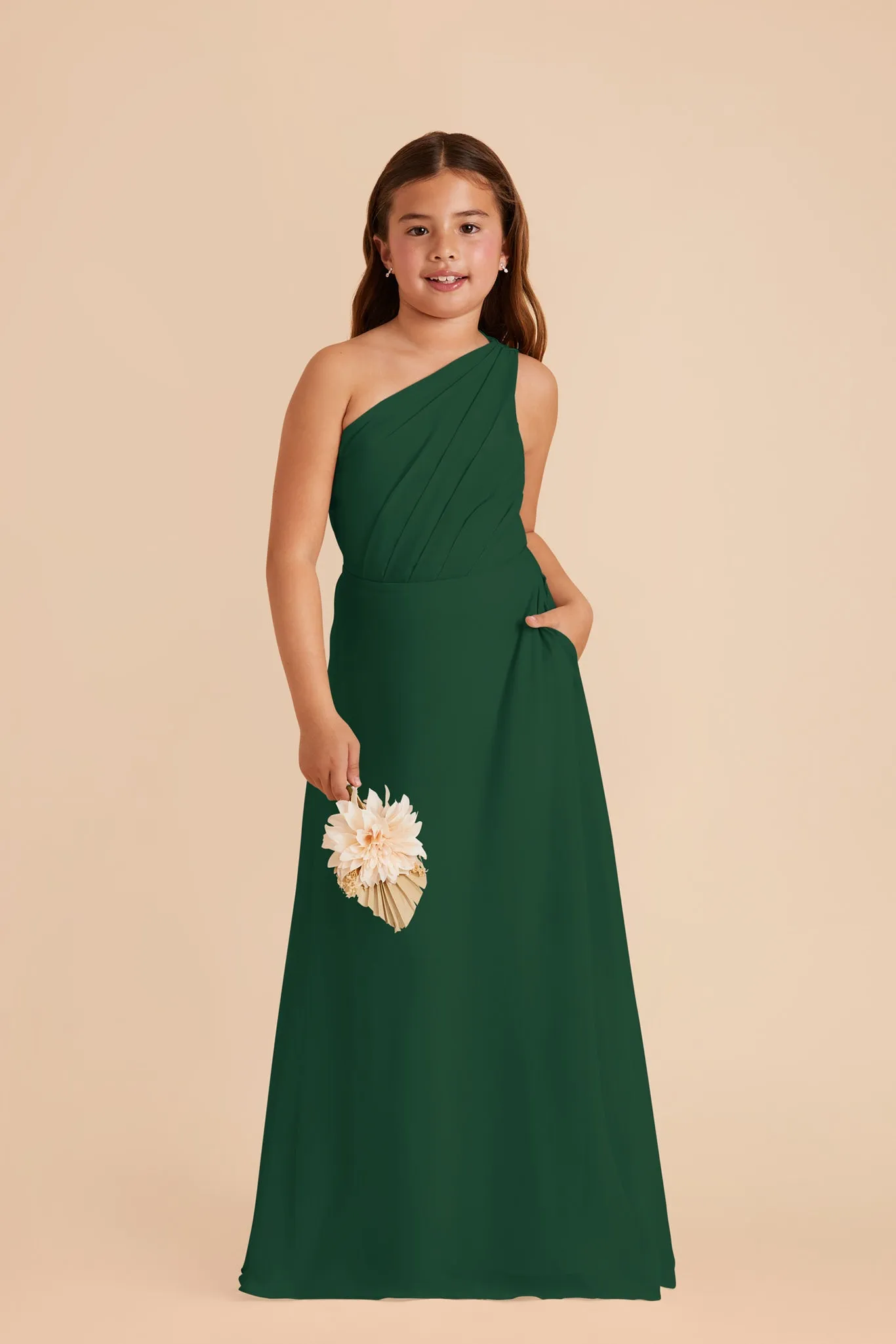 Kiara Junior Chiffon Dress - Forest Green sold by Birdy Grey product image thumbnail 2