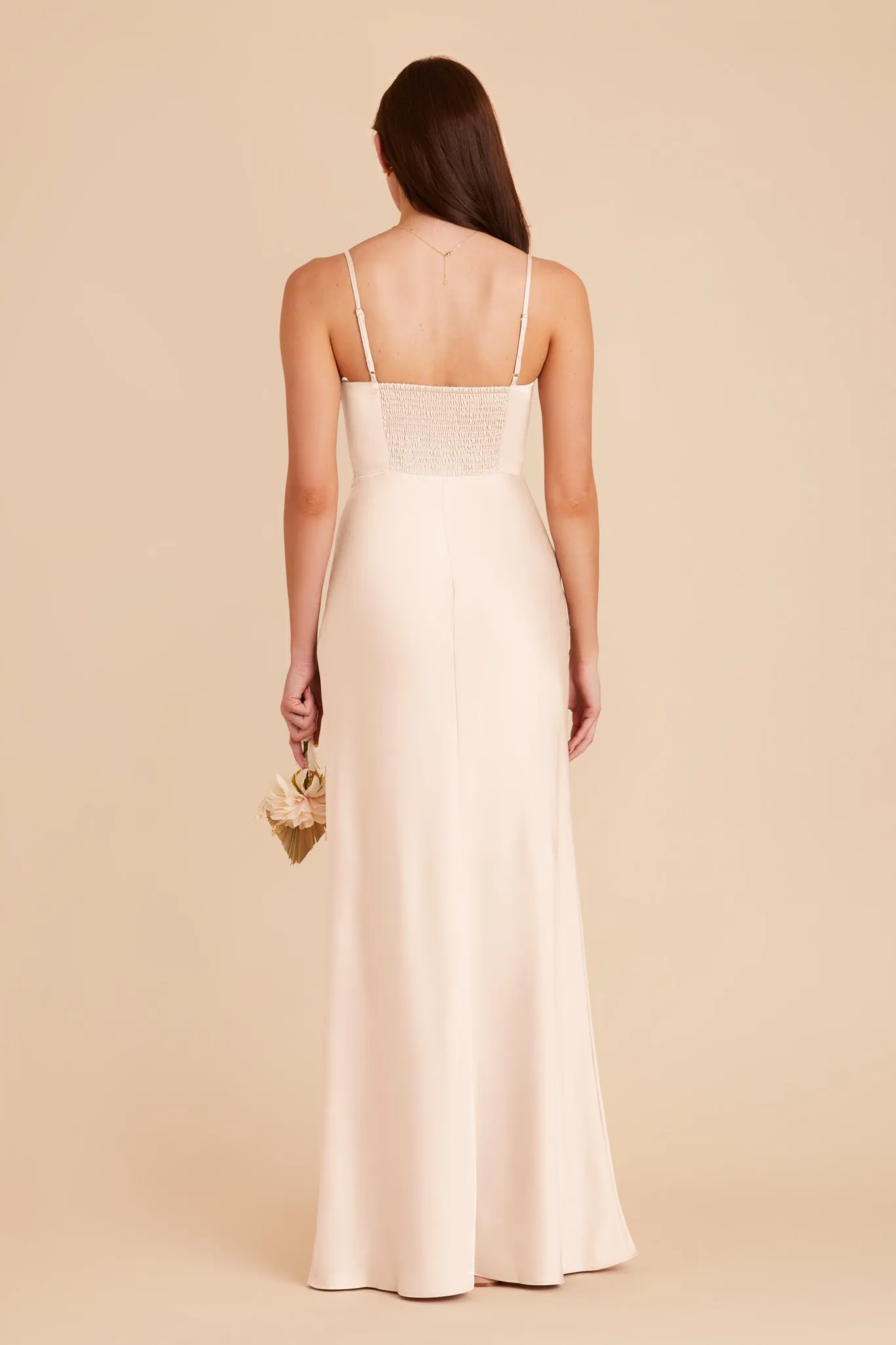 Jessica Matte Satin Dress - Champagne sold by Birdy Grey product image thumbnail 5