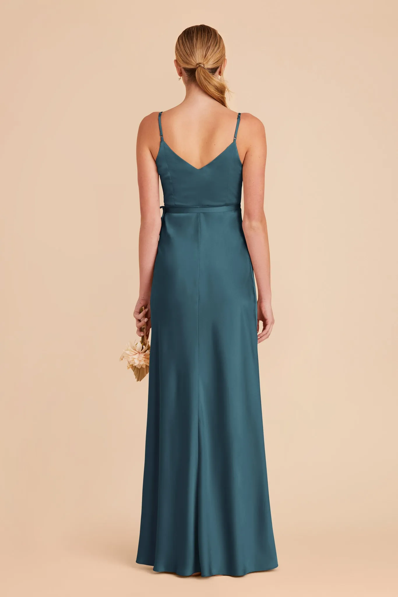 Cindy Matte Satin Dress - Dark Teal sold by Birdy Grey product image thumbnail 4