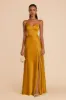Jay Matte Satin Dress - Butterscotch sold by Birdy Grey