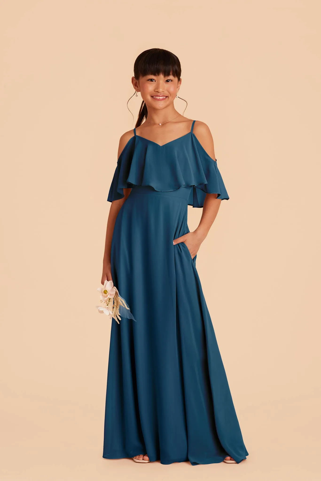 Janie Convertible Junior Dress - Dark Teal sold by Birdy Grey product image thumbnail 2