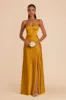 Jay Matte Satin Dress - Butterscotch sold by Birdy Grey
