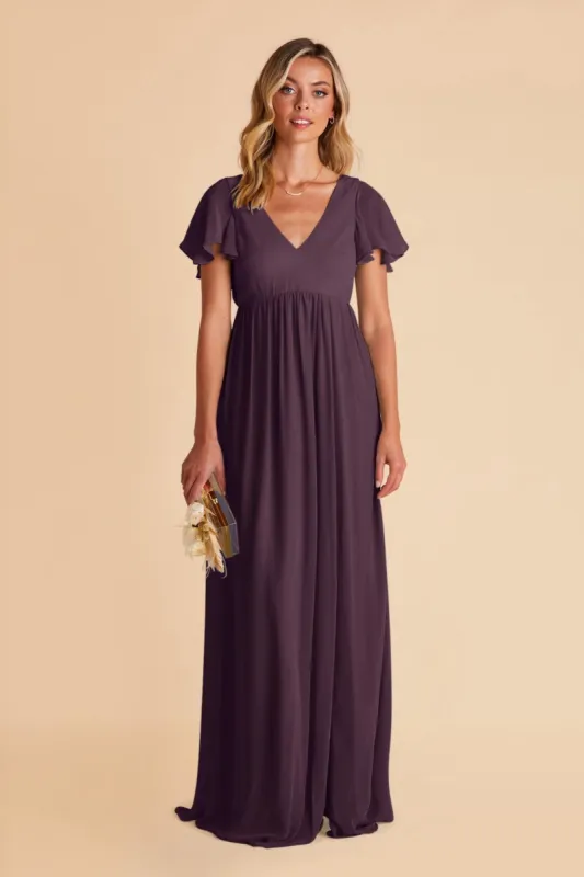 Hannah Empire Dress - Plum sold by Birdy Grey