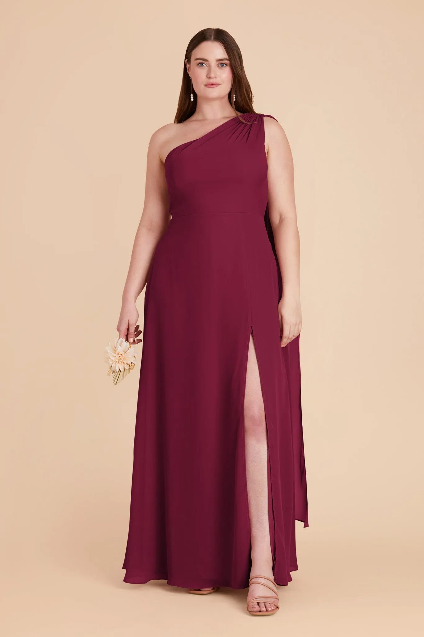 Melissa Chiffon Dress - Berry sold by Birdy Grey product image thumbnail 2