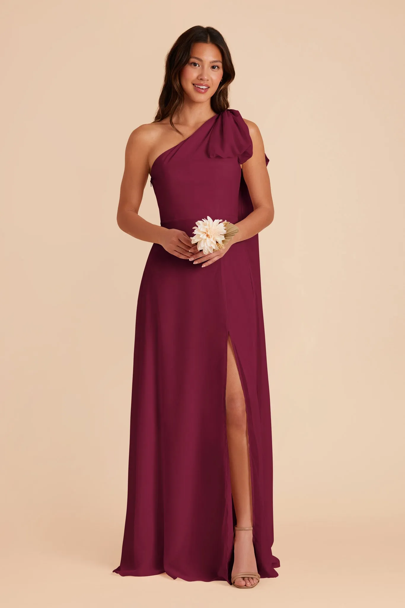 Melissa Chiffon Dress - Berry sold by Birdy Grey product image thumbnail 3