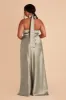 Monica Shiny Satin Dress - Moss Green sold by Birdy Grey