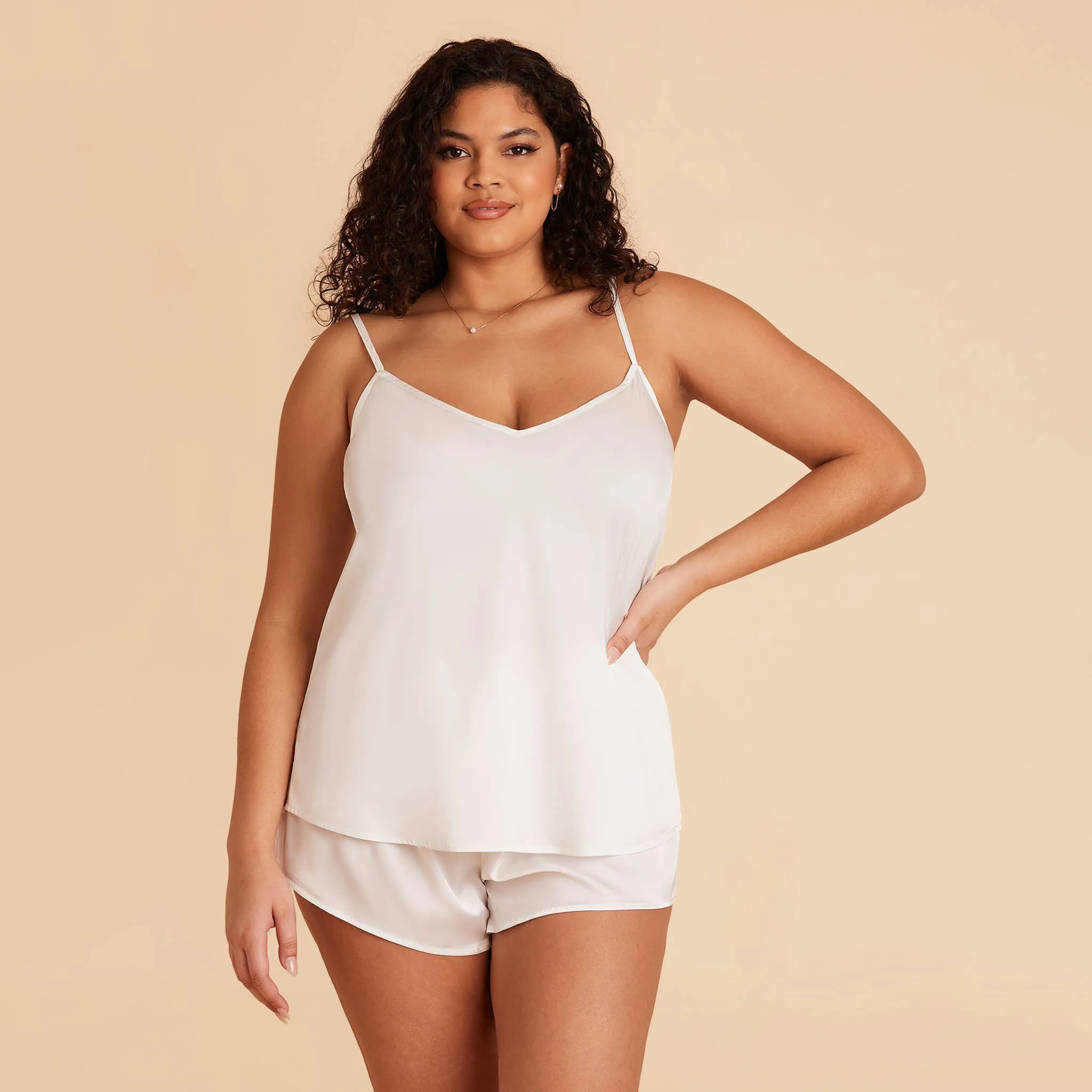 Olivia Satin Cami Top - Ivory sold by Birdy Grey product image thumbnail 2