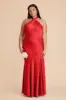 Stephanie Matte Satin Dress - Ruby Red sold by Birdy Grey