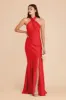 Stephanie Matte Satin Dress - Ruby Red sold by Birdy Grey