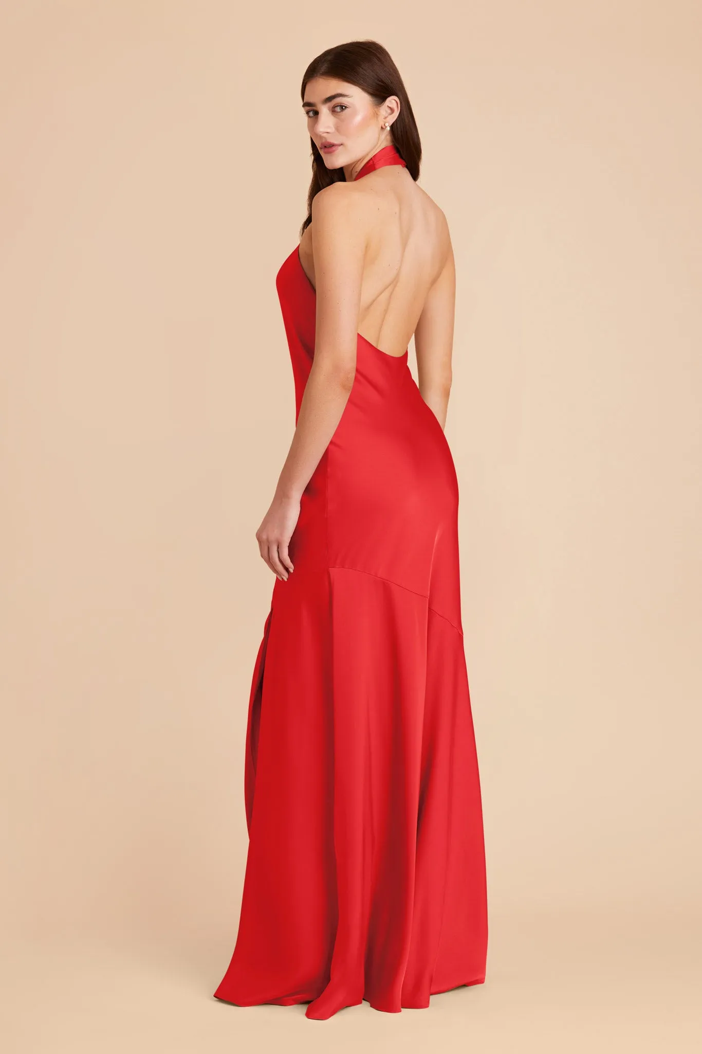 Stephanie Matte Satin Dress - Ruby Red sold by Birdy Grey product image thumbnail 4