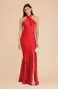 Stephanie Matte Satin Dress - Ruby Red sold by Birdy Grey