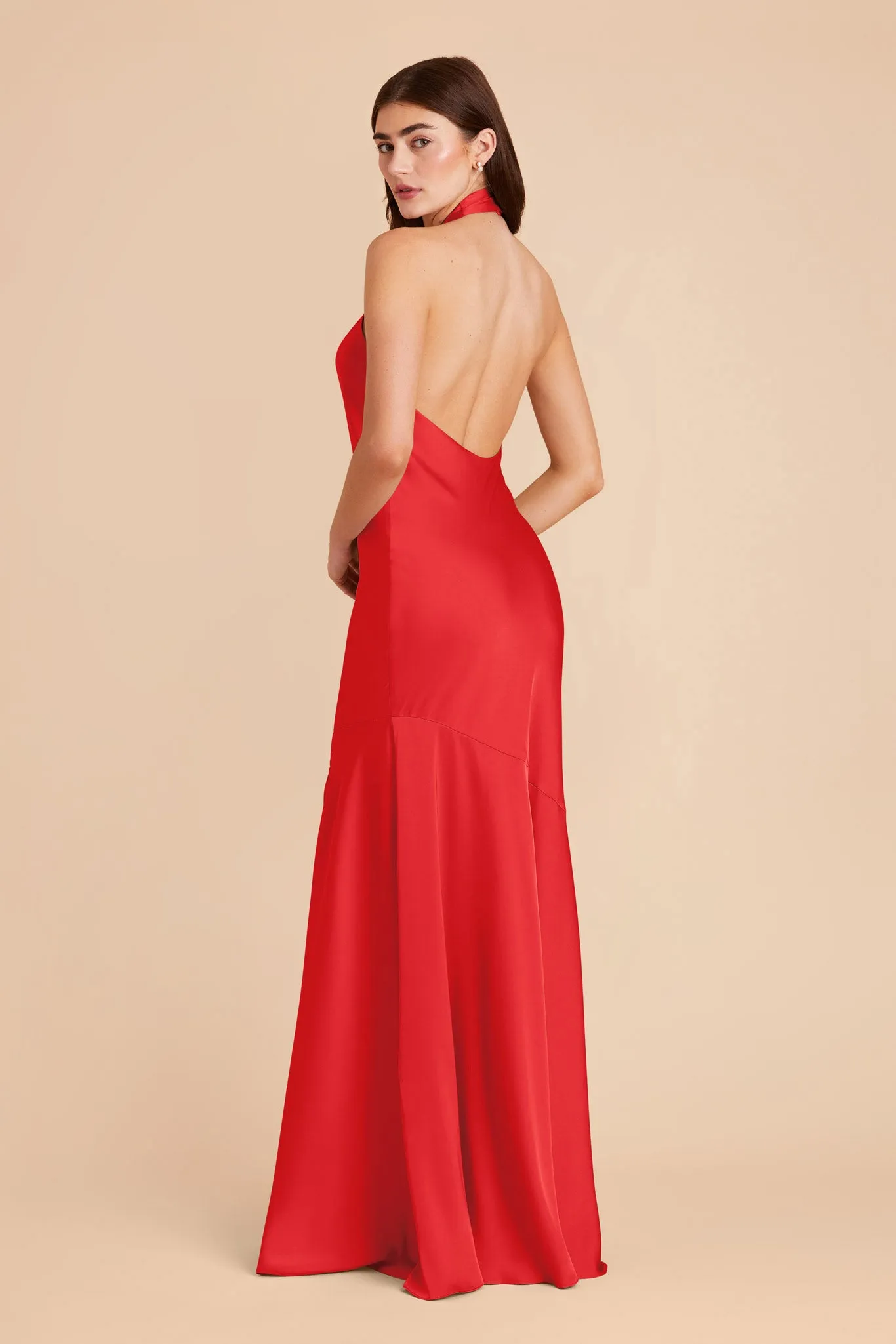 Stephanie Matte Satin Dress - Ruby Red sold by Birdy Grey product image thumbnail 5