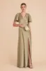 Marni Matte Satin Dress - Moss Green sold by Birdy Grey