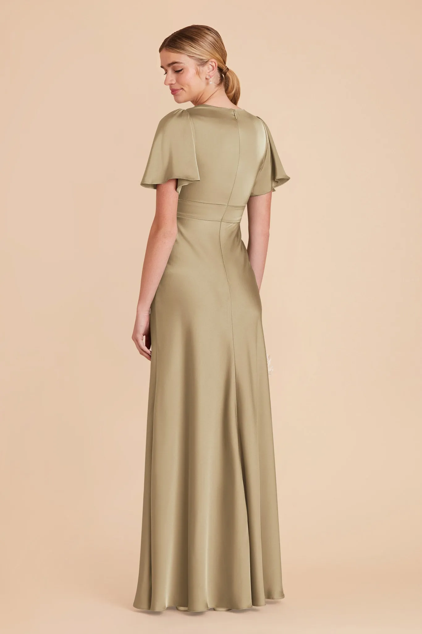 Marni Matte Satin Dress - Moss Green sold by Birdy Grey product image thumbnail 5