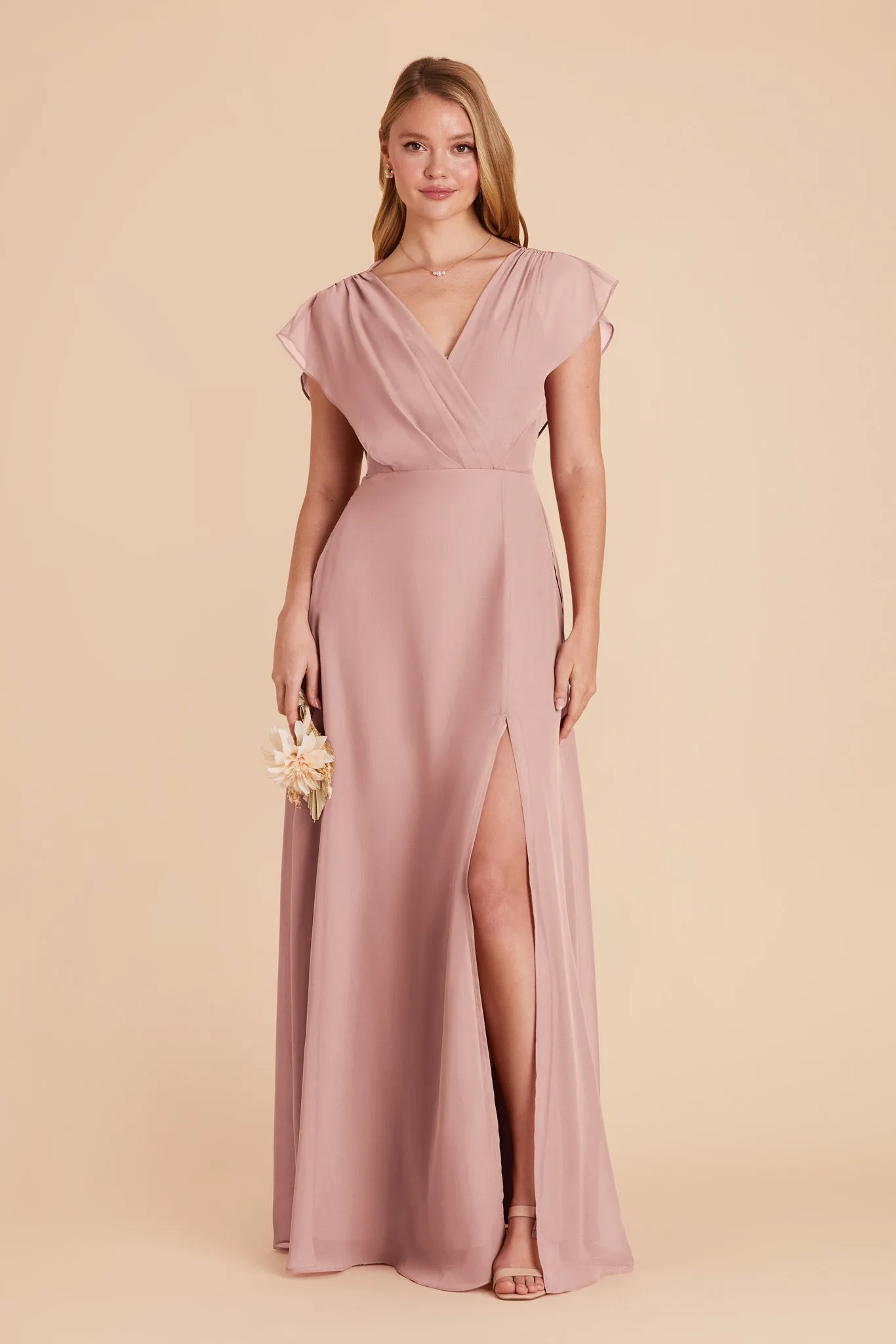 Violet Chiffon Dress - English Rose sold by Birdy Grey