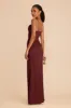 Lydia Matte Satin Dress - Cabernet sold by Birdy Grey