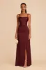 Lydia Matte Satin Dress - Cabernet sold by Birdy Grey