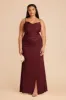 Lydia Matte Satin Dress - Cabernet sold by Birdy Grey