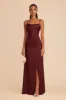Lydia Matte Satin Dress - Cabernet sold by Birdy Grey