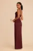 Lydia Matte Satin Dress - Cabernet sold by Birdy Grey