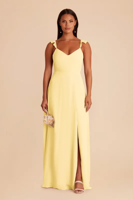 Doris Chiffon Dress - Lemon Sorbet sold by Birdy Grey