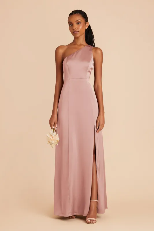 Kira Matte Satin Dress - English Rose sold by Birdy Grey